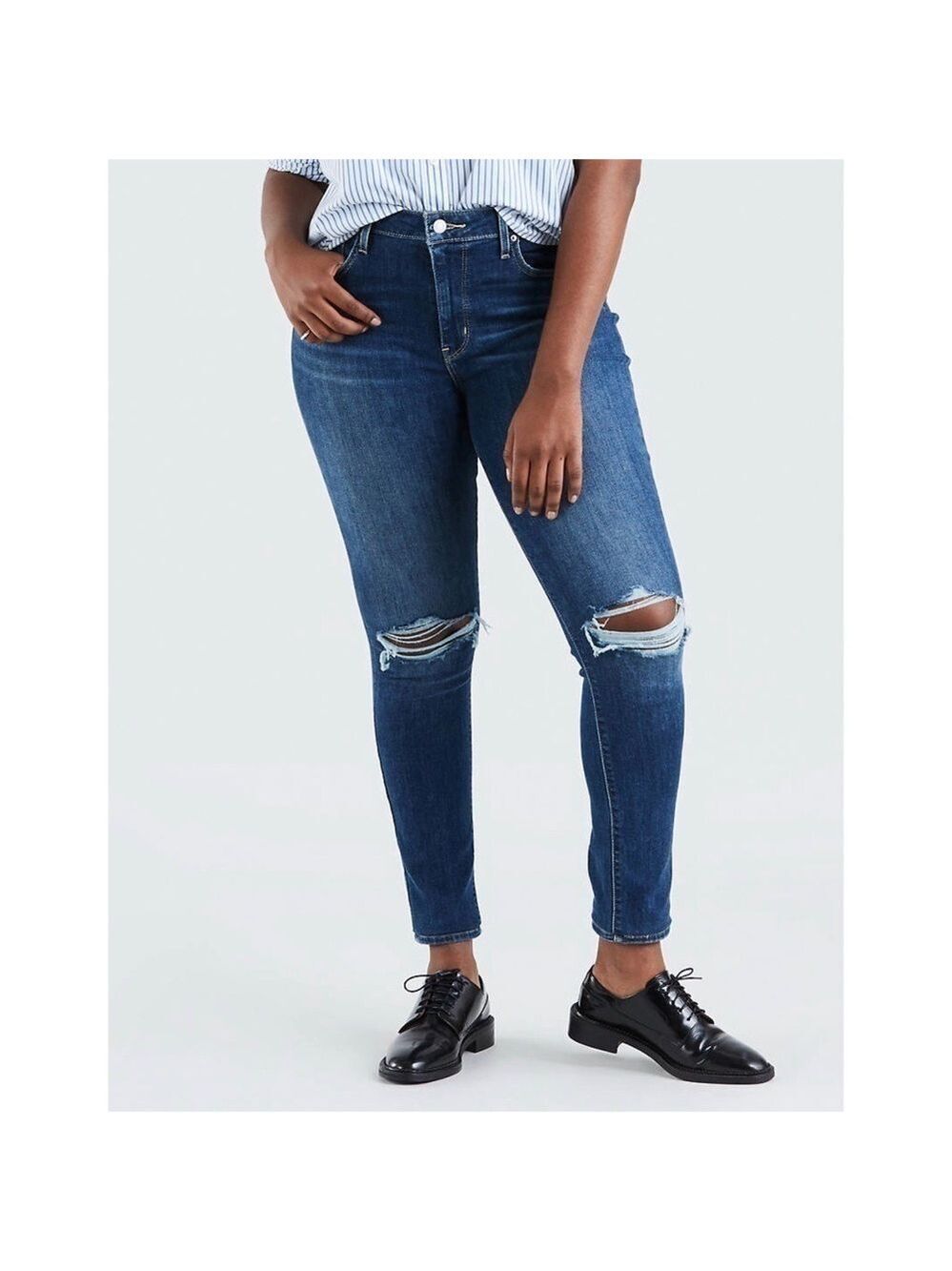 NEW Levi’s 721 High Rise Ripped Skinny Denim Jeans